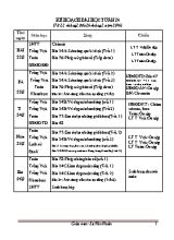 Kế hoạch bài học tuần 24 lớp 4 - Năm học 2016-2017 - Lê Văn Hoàn
